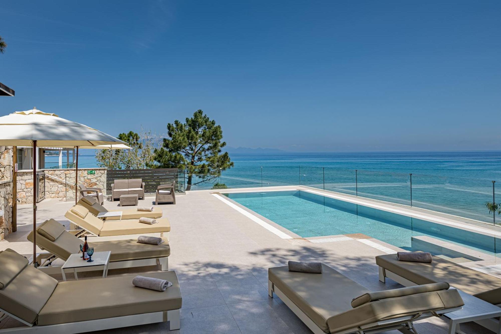 Addimare Sea View Villa, And Events Venue Alykes  Eksteriør billede