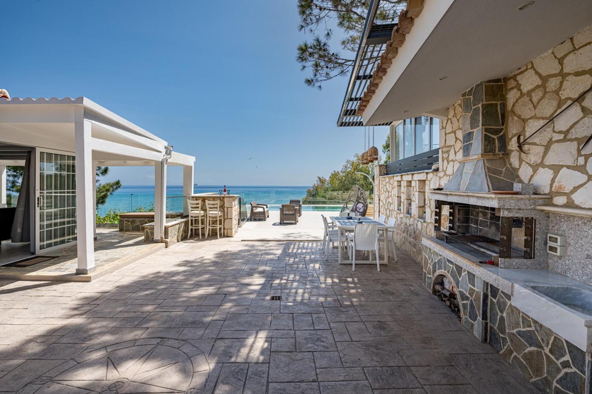 Addimare Sea View Villa, And Events Venue Alykes  Eksteriør billede